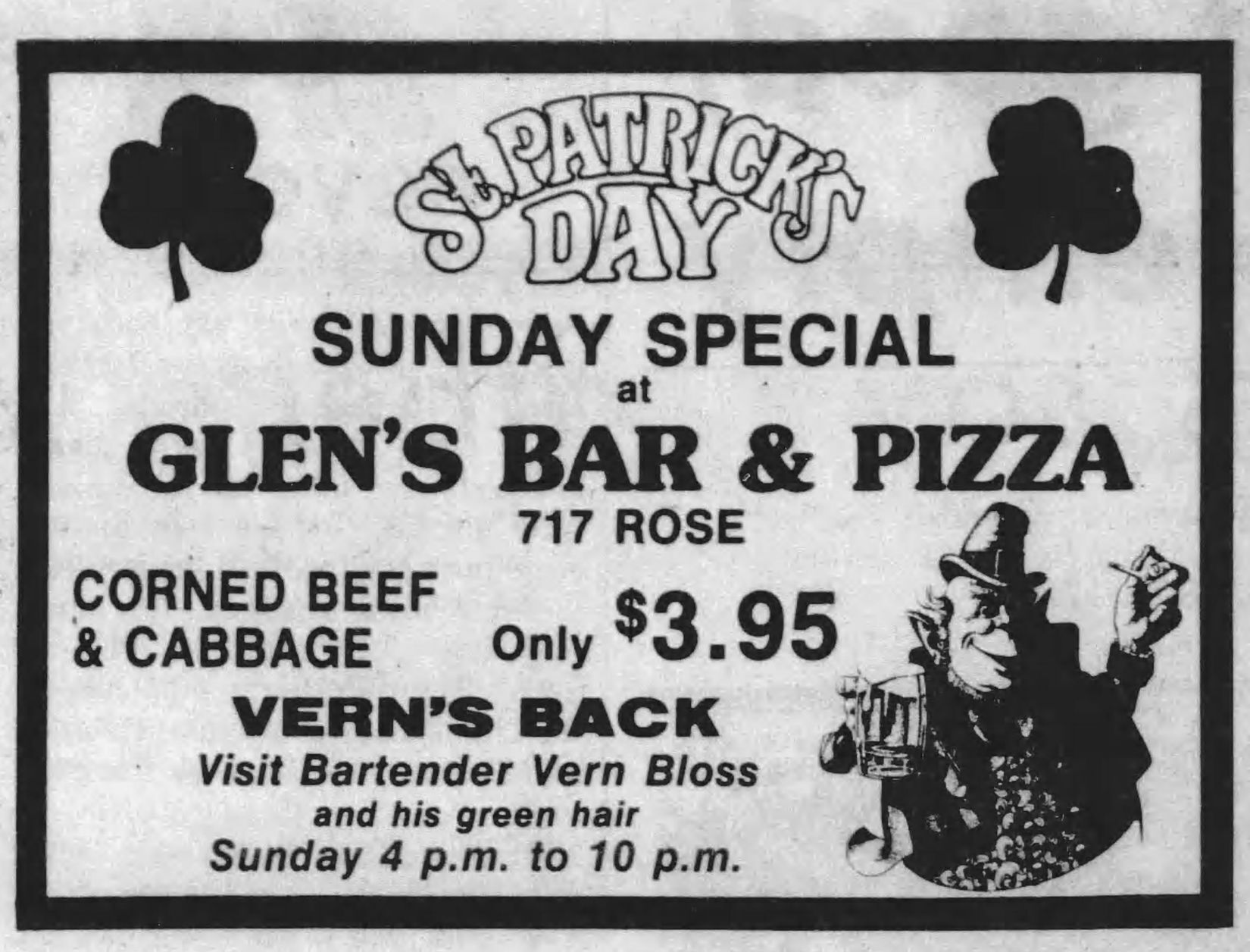 1985: Glen's Bar & Pizza